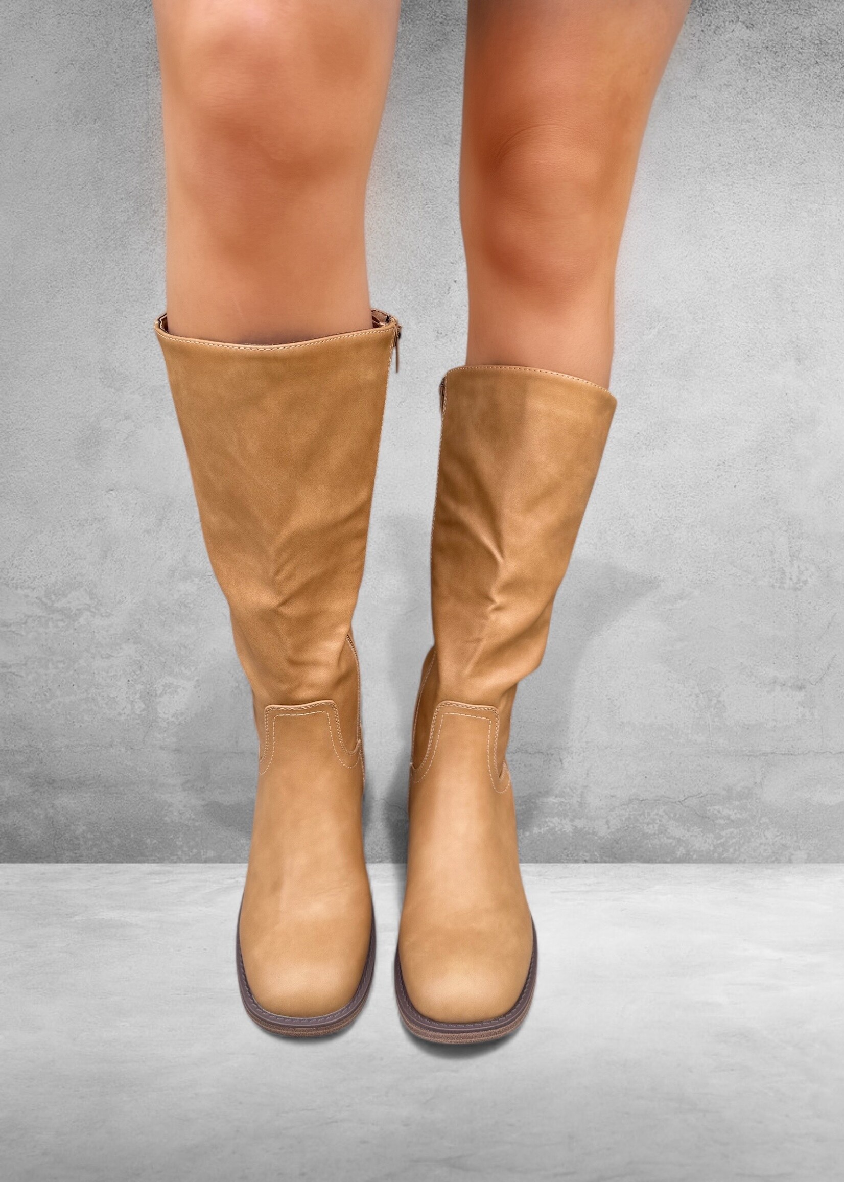 Bloom and Company Camel Tall Riding Boot