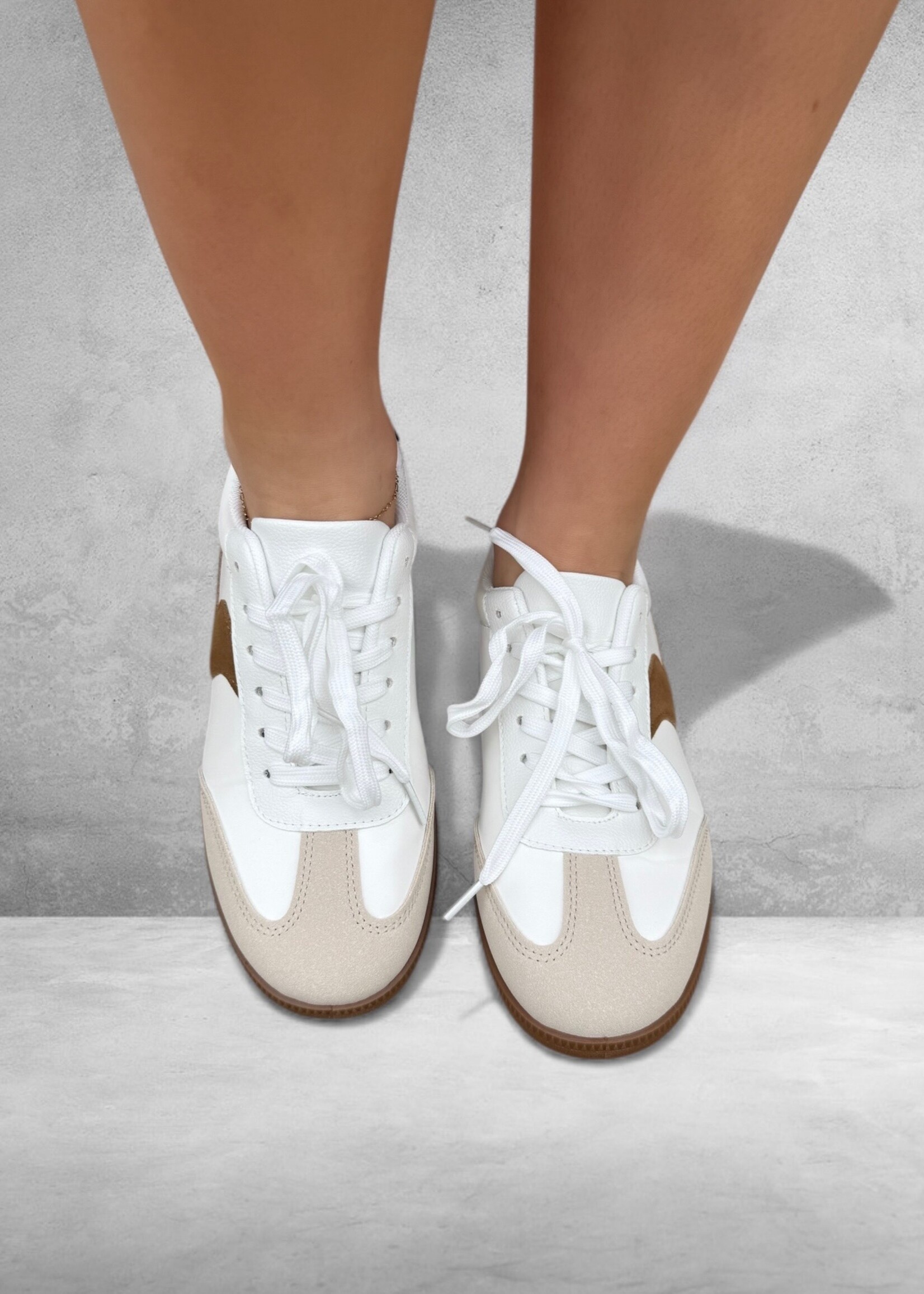Bloom and Company White Inspired Retro Sneaker