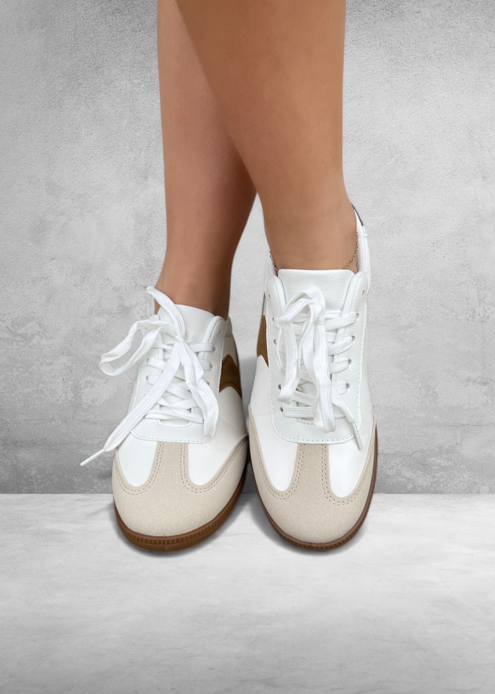 Bloom and Company White Inspired Retro Sneaker
