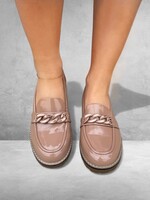 Bloom and Company Taupe Chunky Chain Loafer