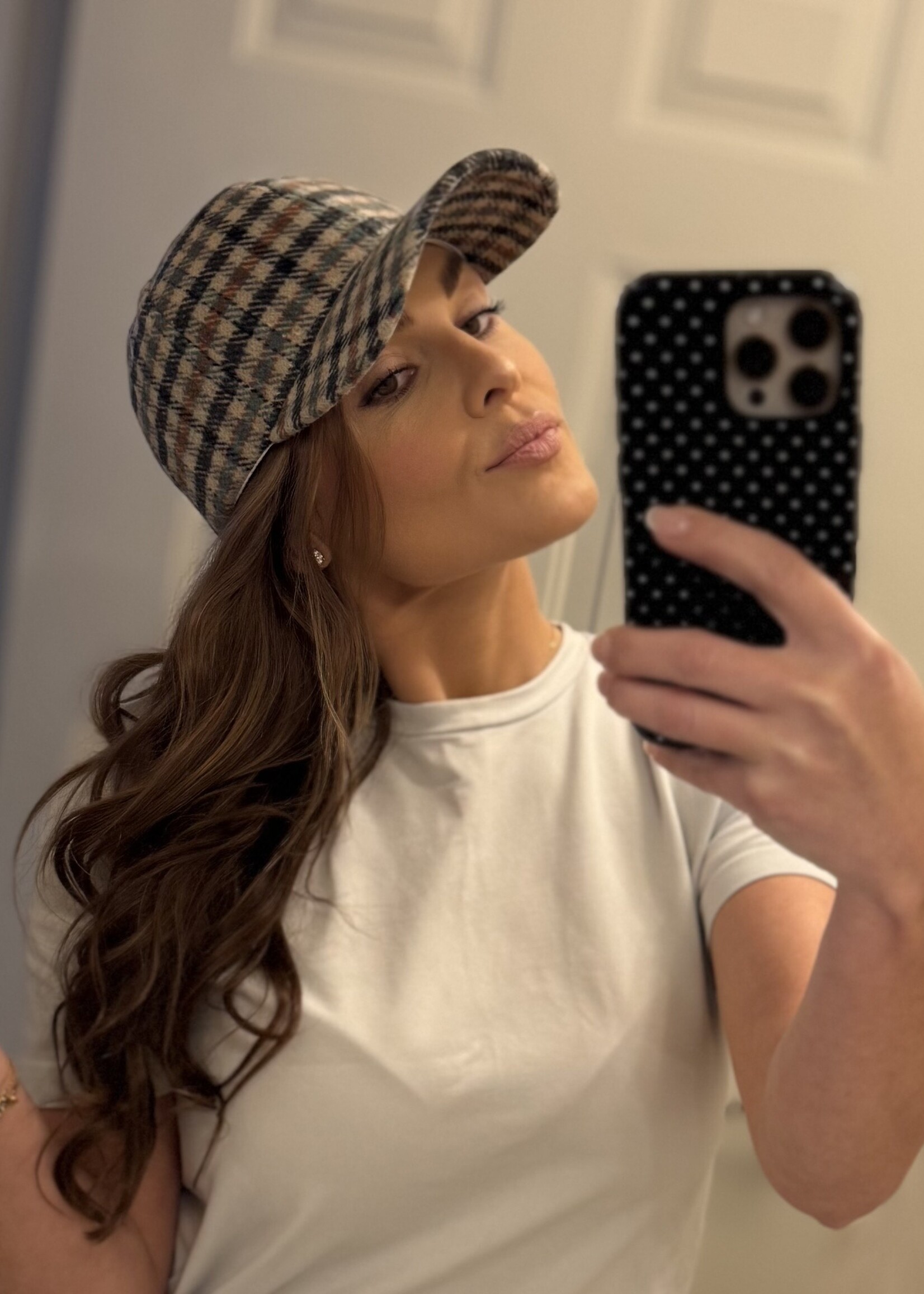 Bloom and Company Plaid Baseball Cap