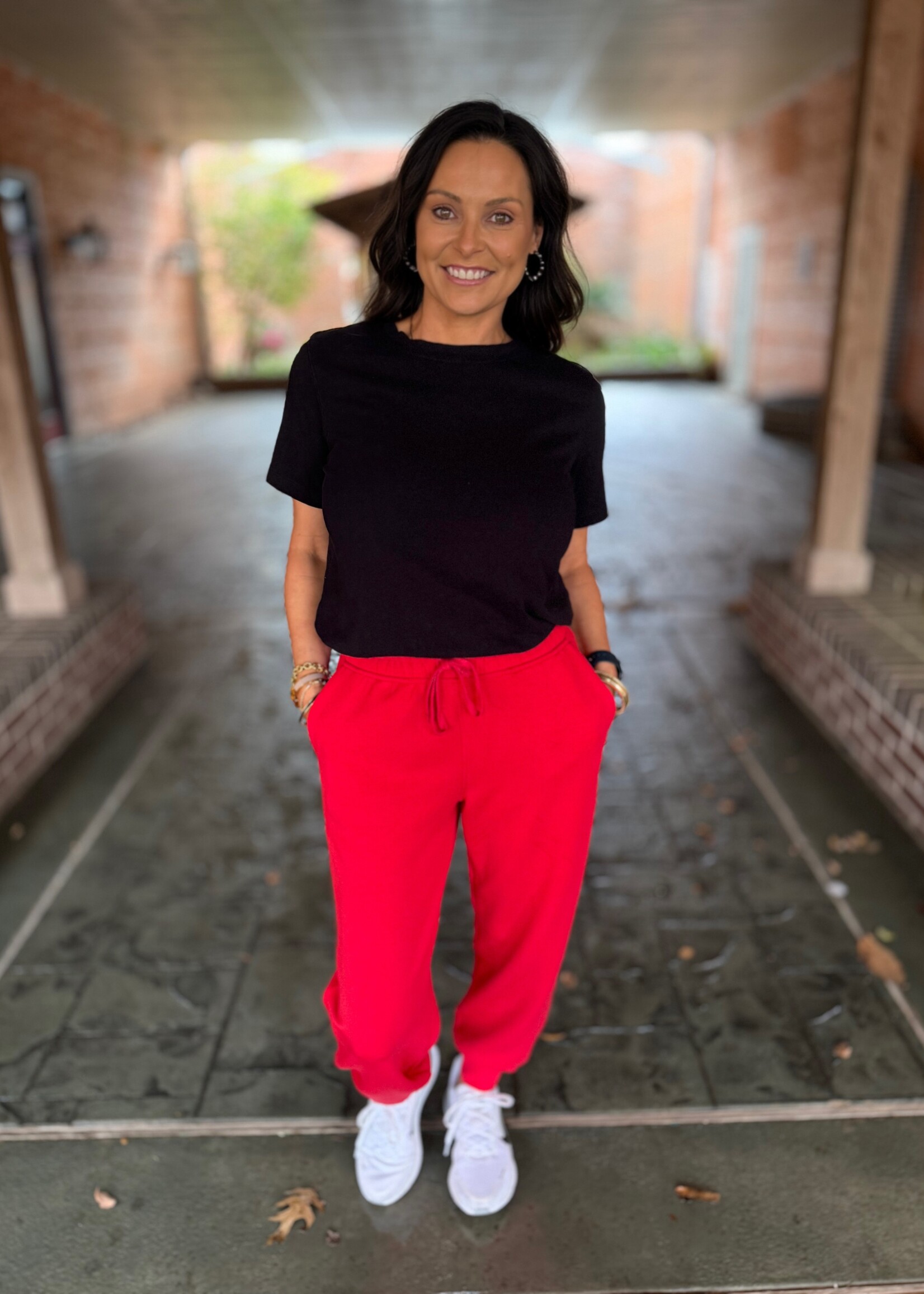 Bloom and Company Red Jogger Pant