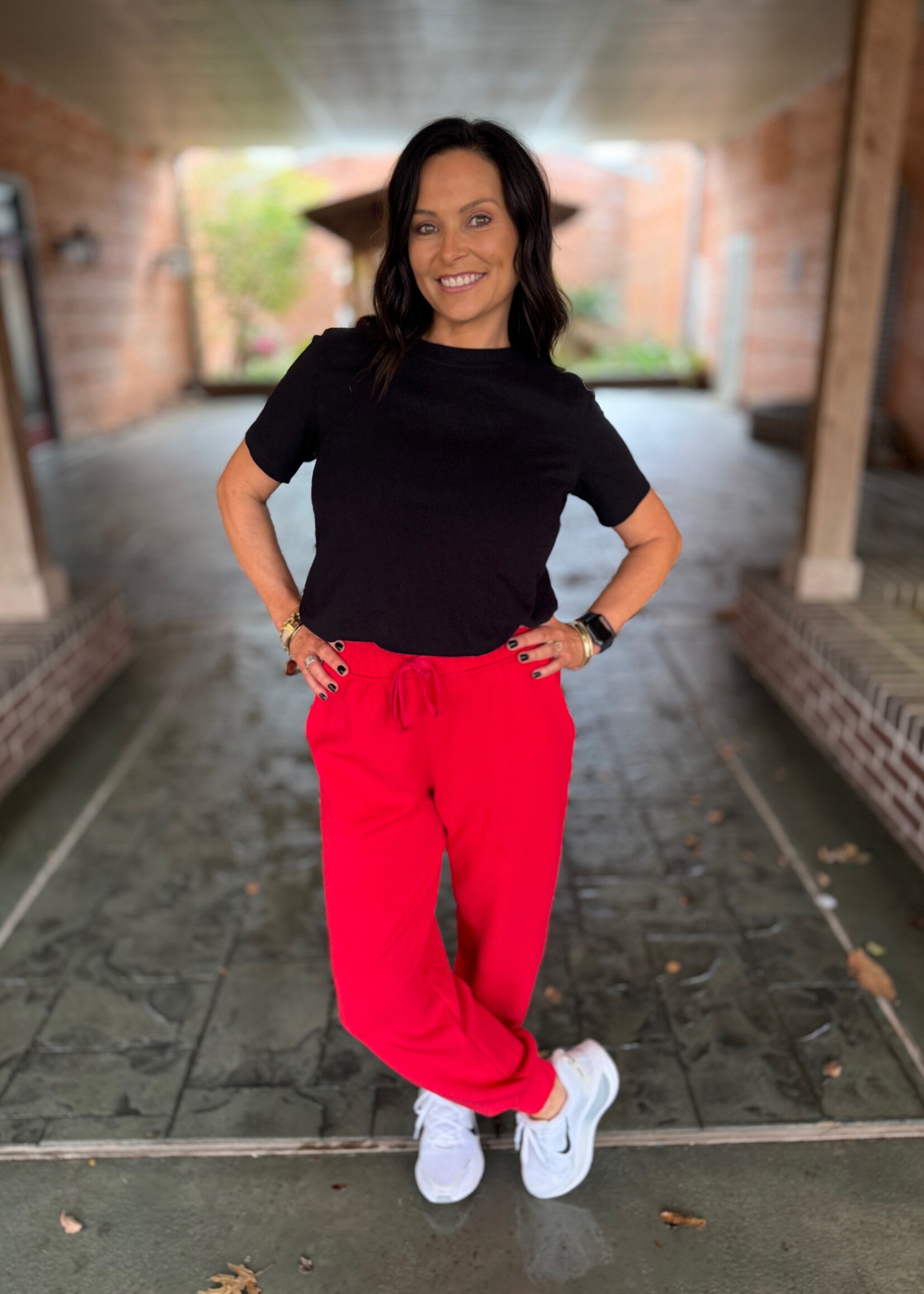 Bloom and Company Red Jogger Pant