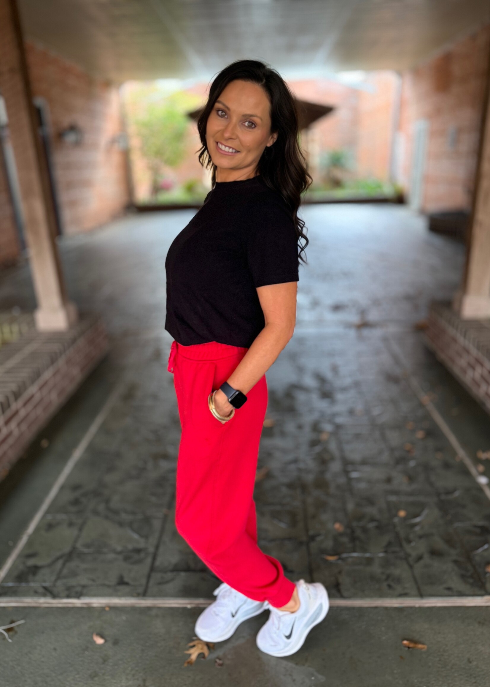 Bloom and Company Red Jogger Pant