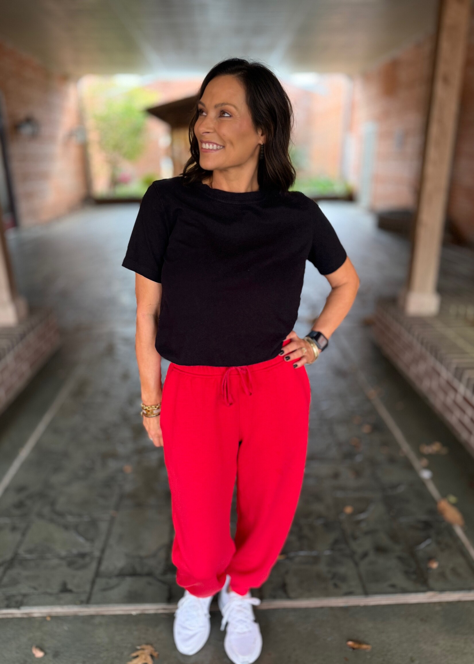 Bloom and Company Red Jogger Pant