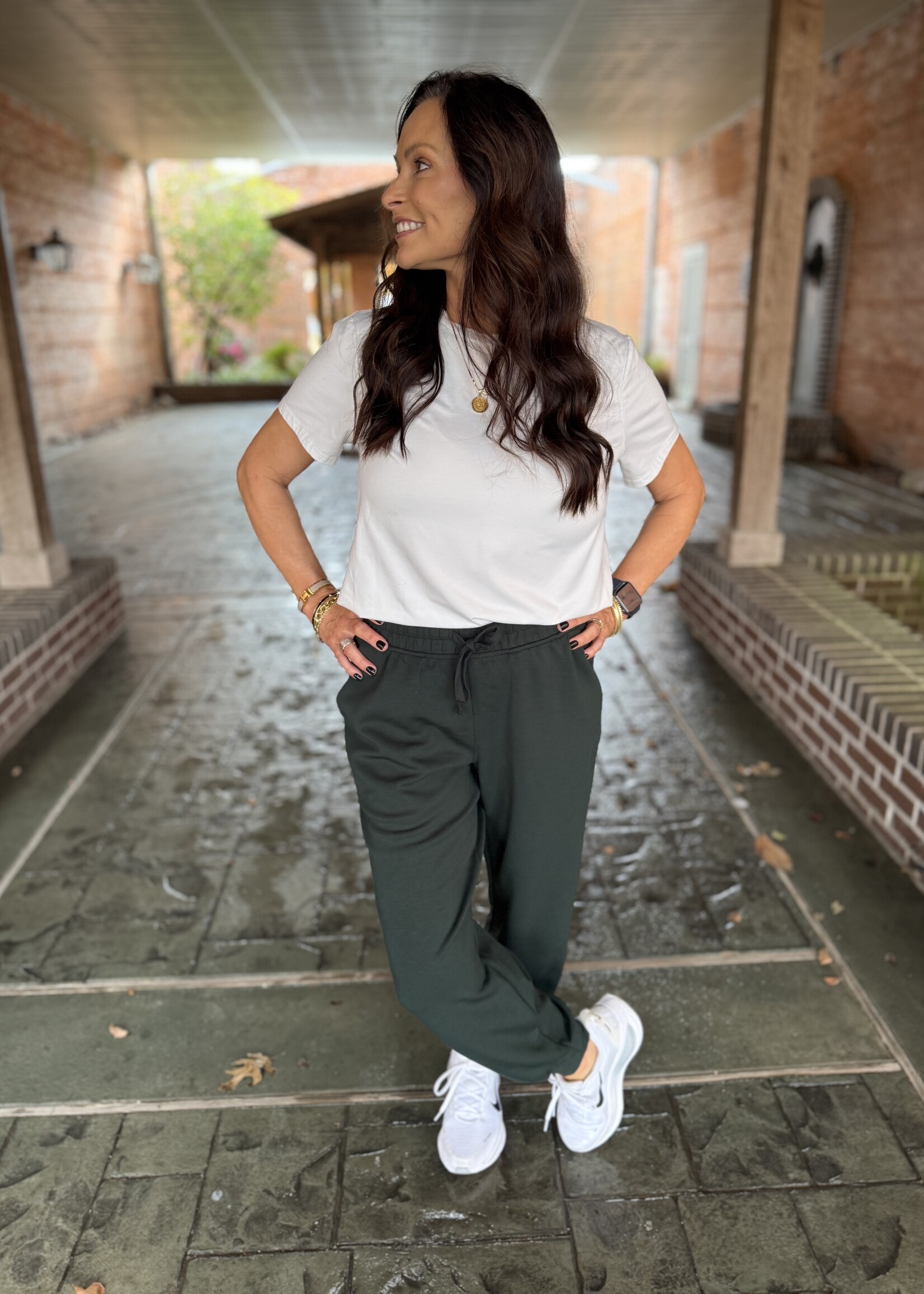 Bloom and Company Forest Green Jogger Pant