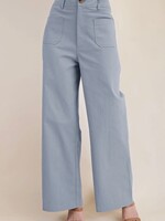 Bloom and Company High Waist Wide Leg Pants Blue