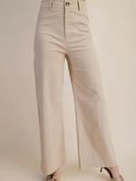 Bloom and Company High Waist Straight Leg Pants Taupe