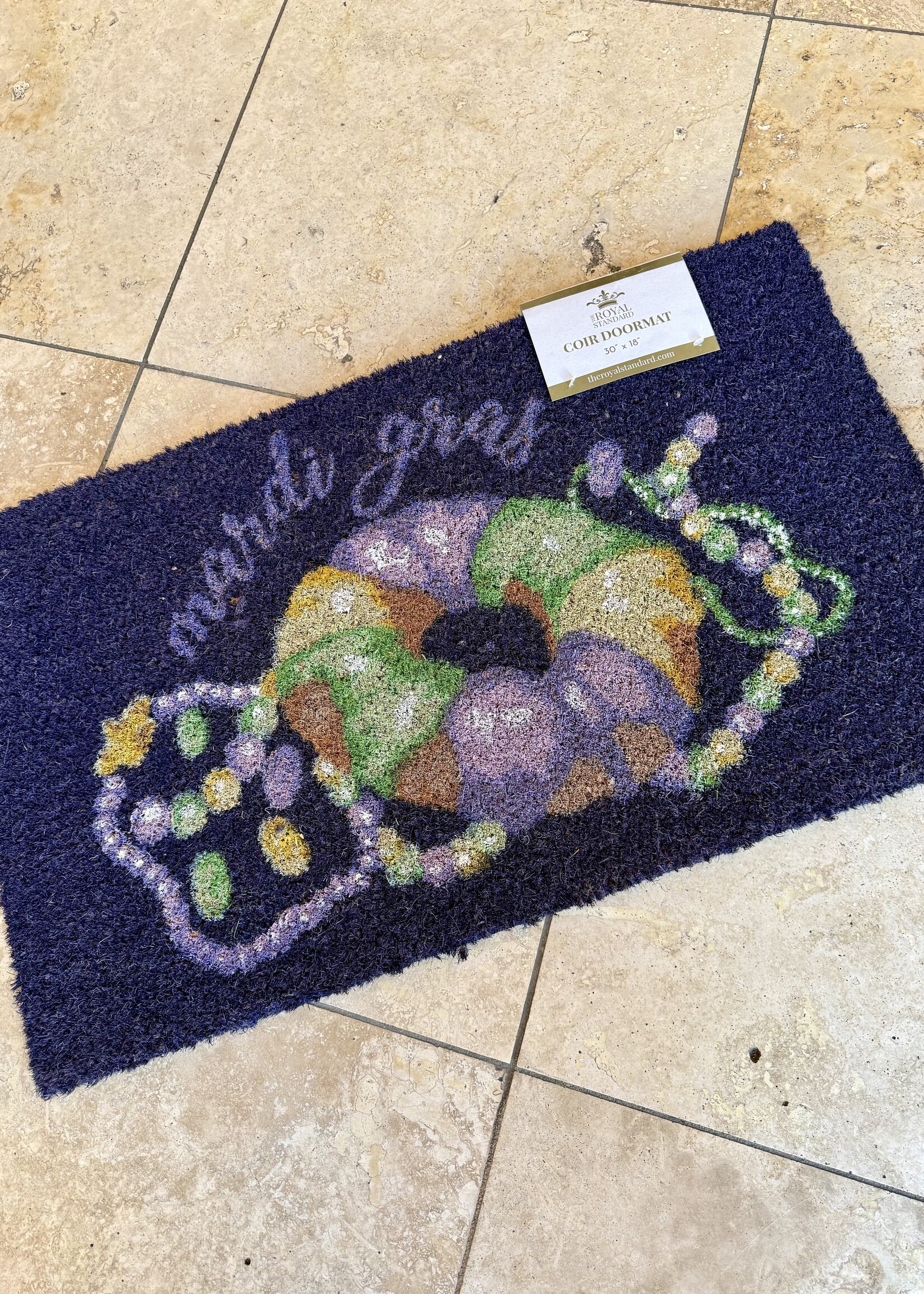 Bloom and Company King Cake Love Coir Doormat