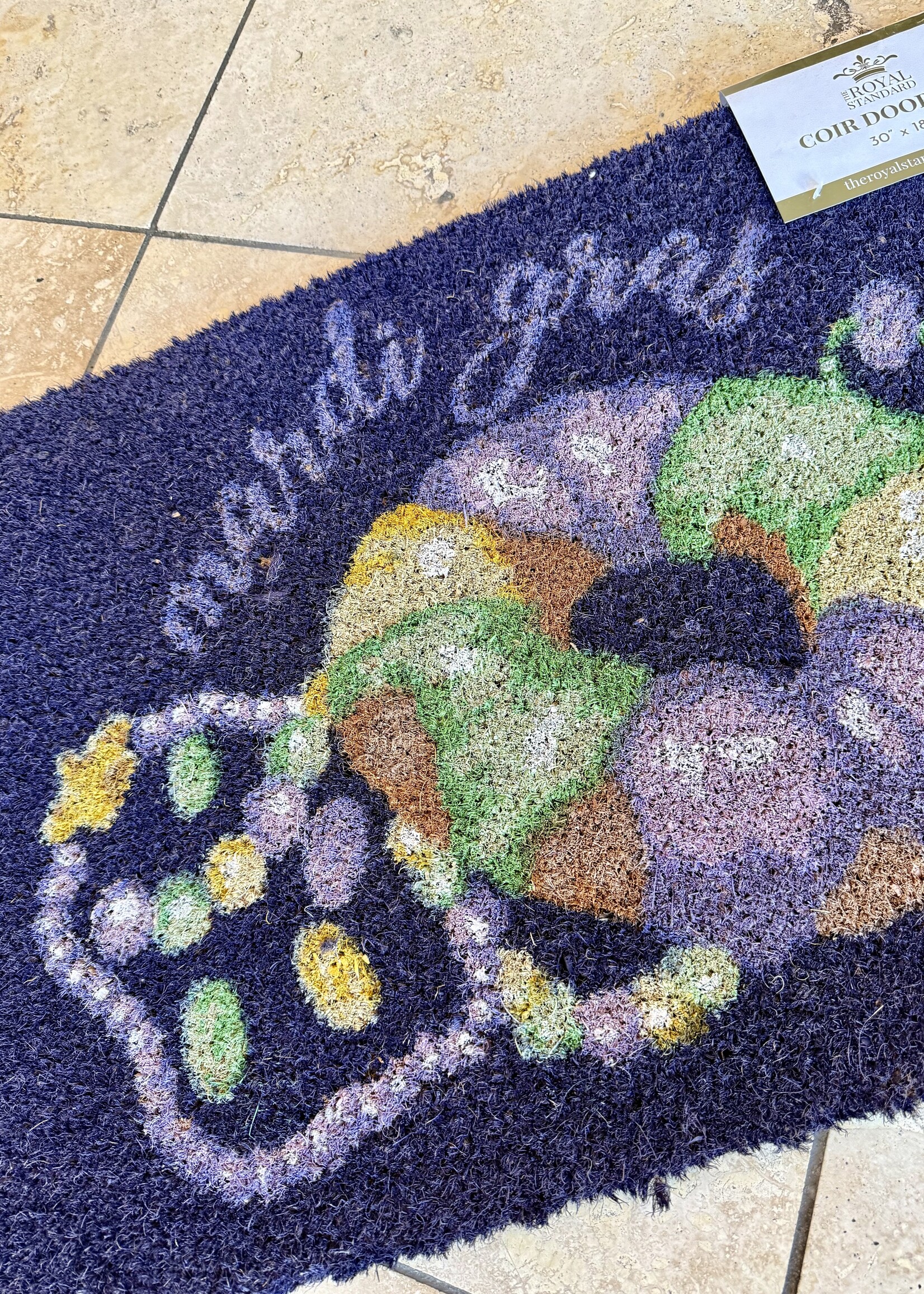 Bloom and Company King Cake Love Coir Doormat