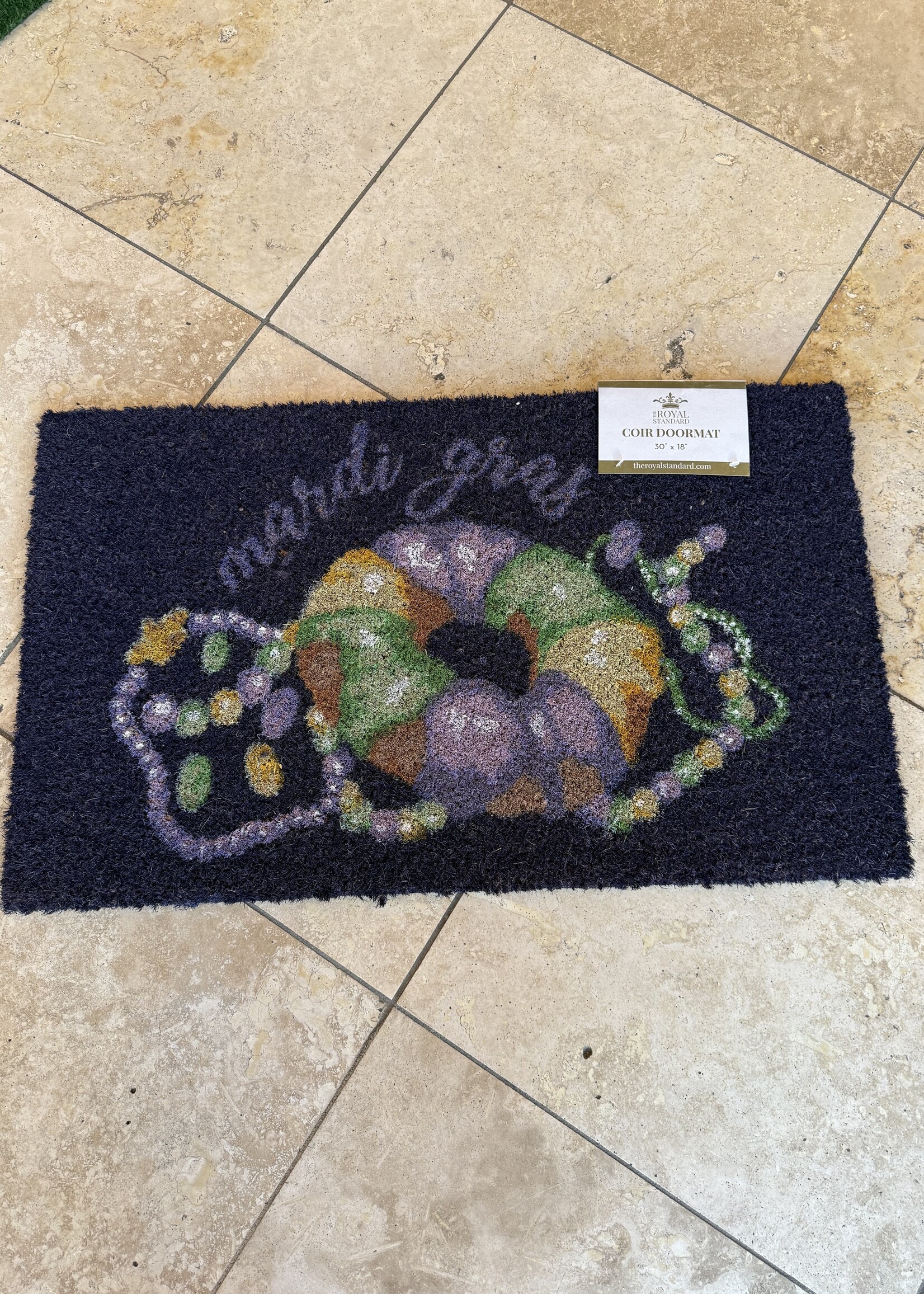 Bloom and Company King Cake Love Coir Doormat