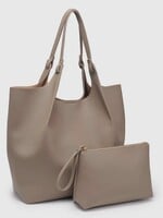 Urban Expressions Taupe Maeve Tote Bag