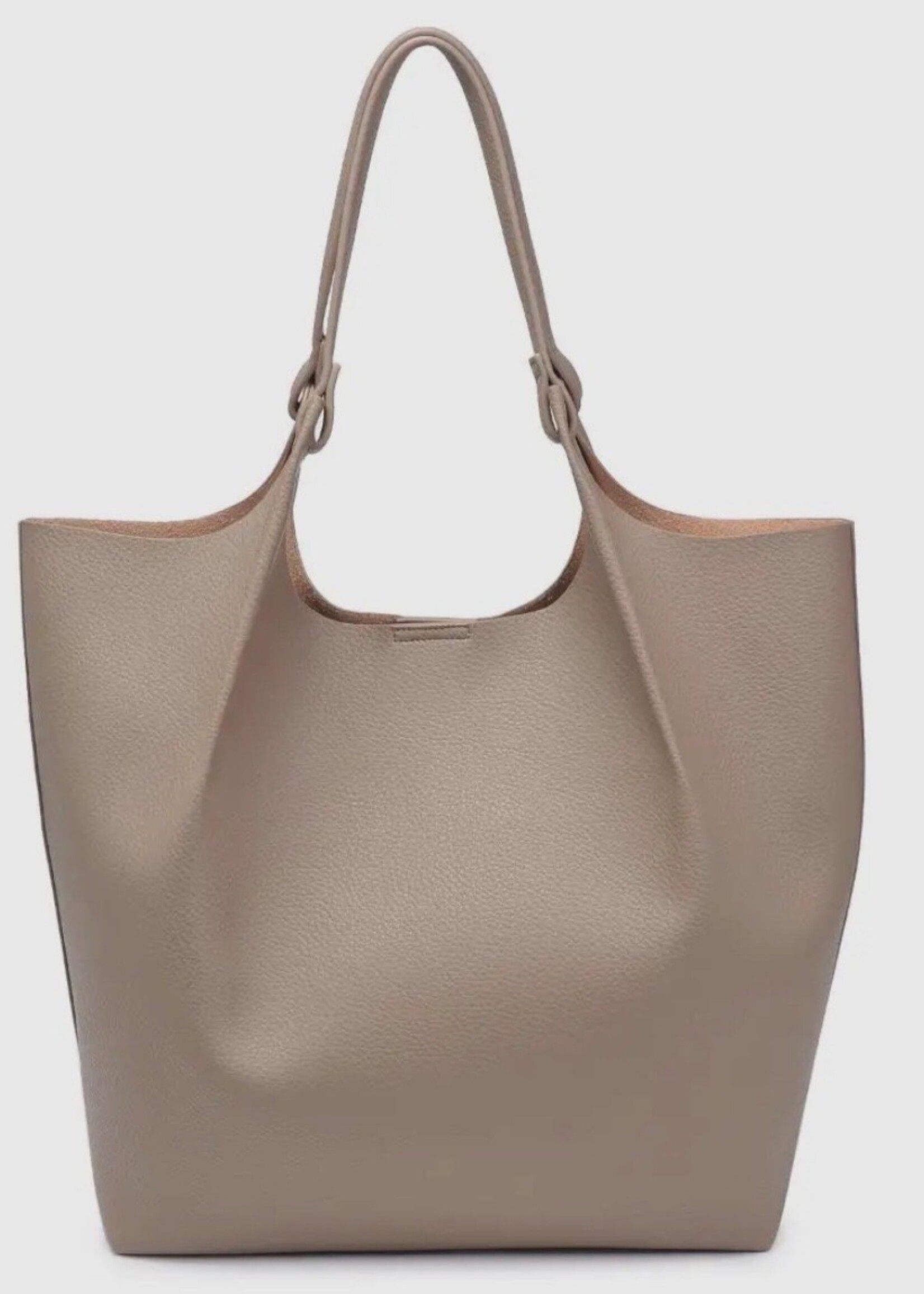Urban Expressions Taupe Maeve Tote Bag