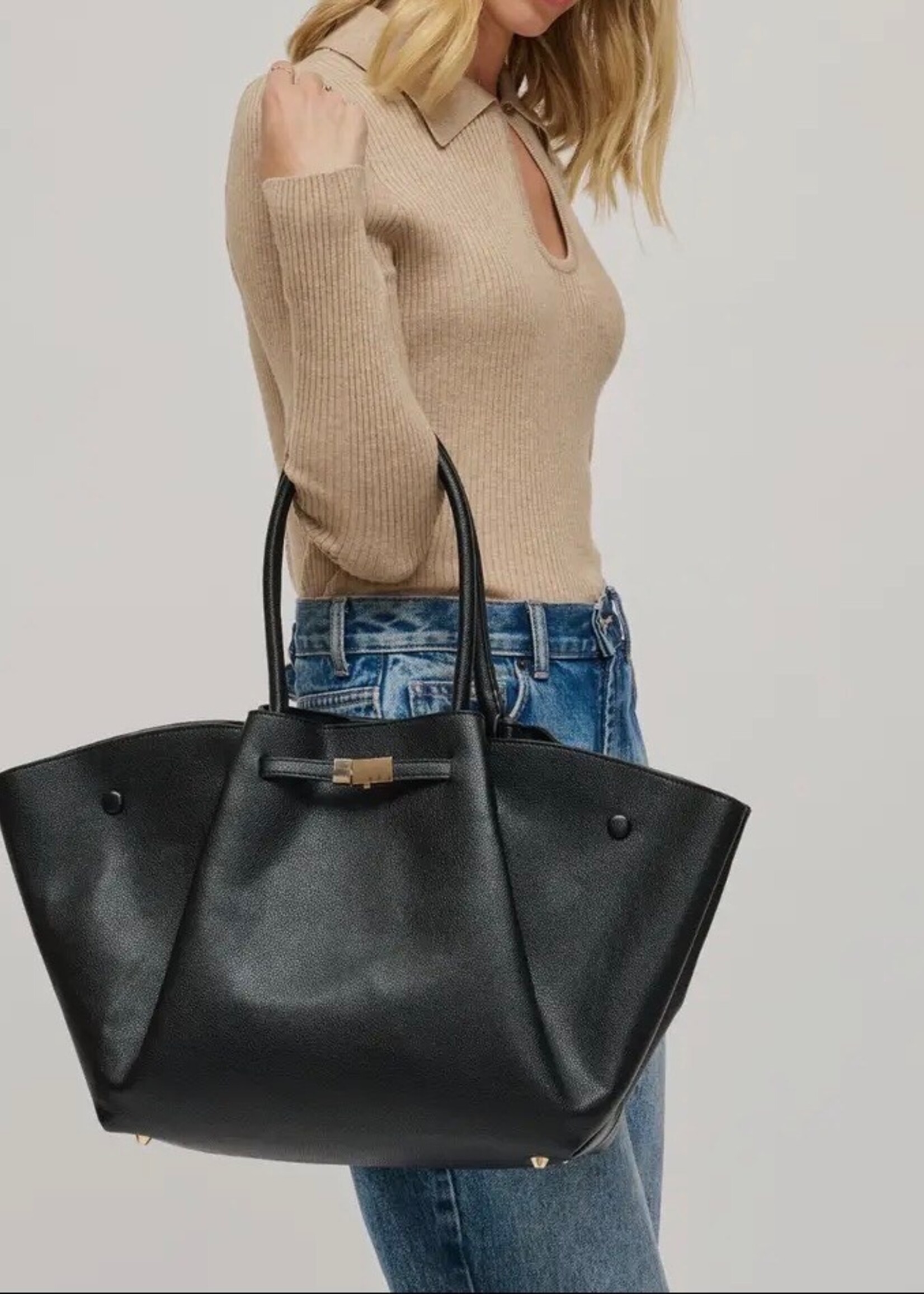 Urban Expressions Black Kaia Tote Bag