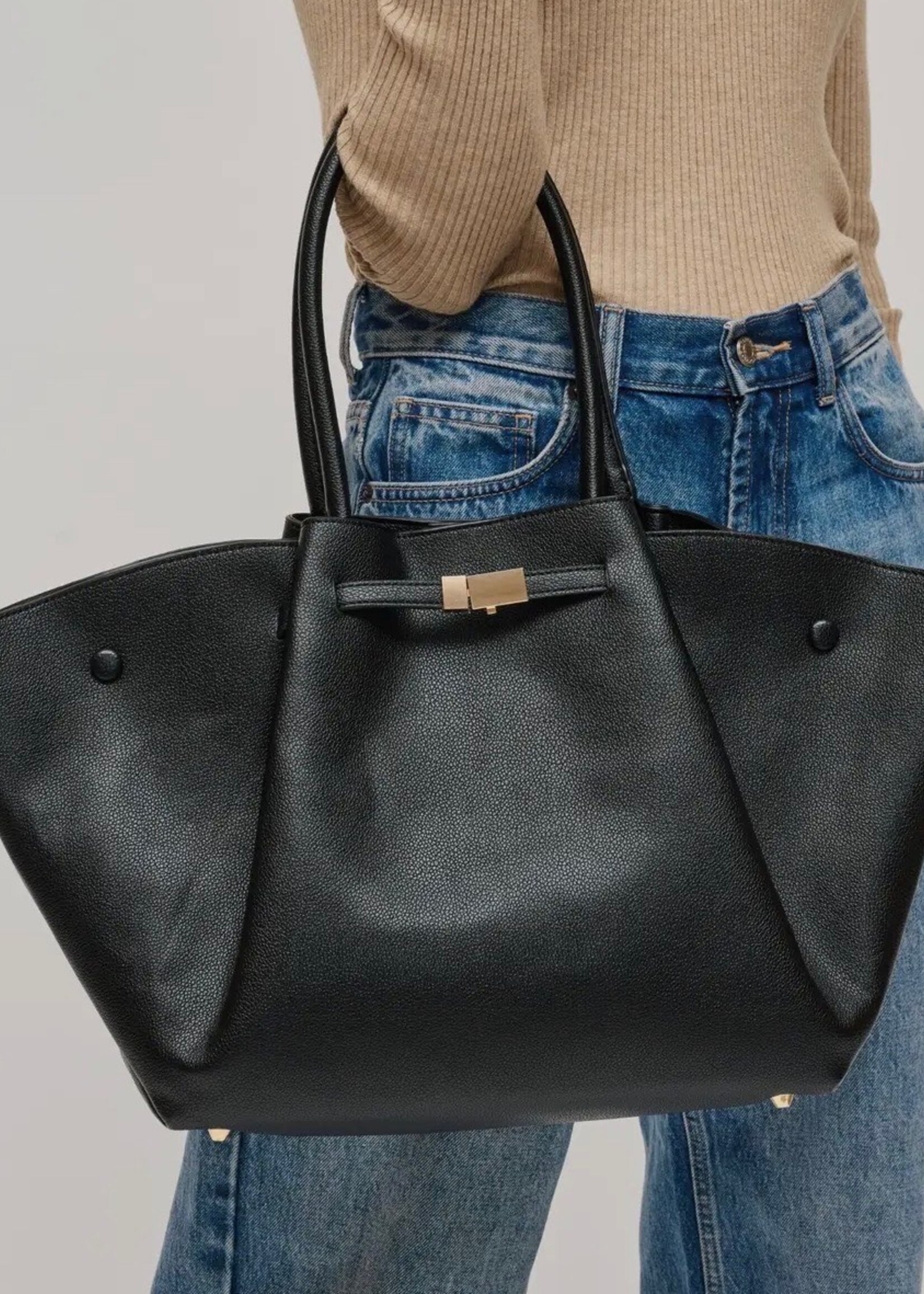 Urban Expressions Black Kaia Tote Bag