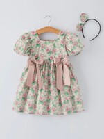Rylee Faith Designs Vintage Rose Baby Girls Dress
