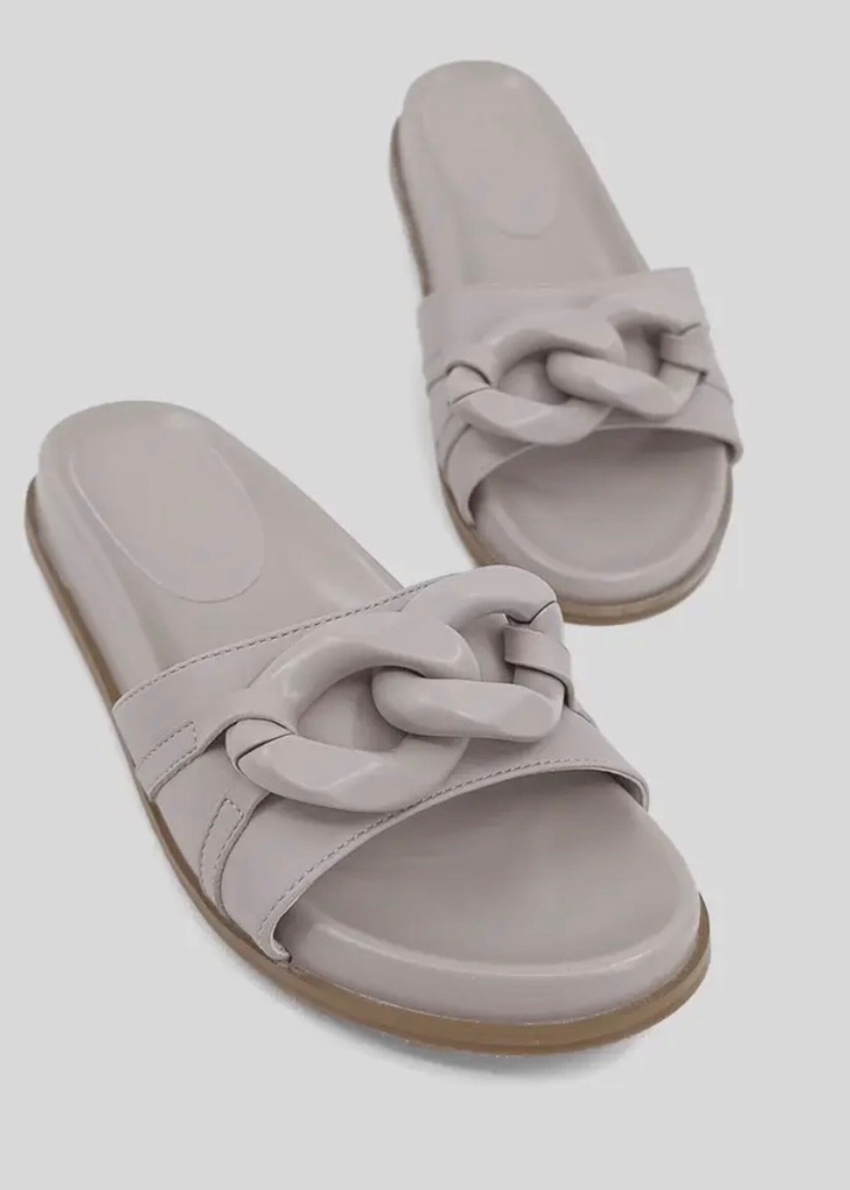 Shu Shop Nude Buckle Slip On