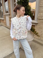 Rylee Faith Designs Fall Floral Lace Bow Girl Vest