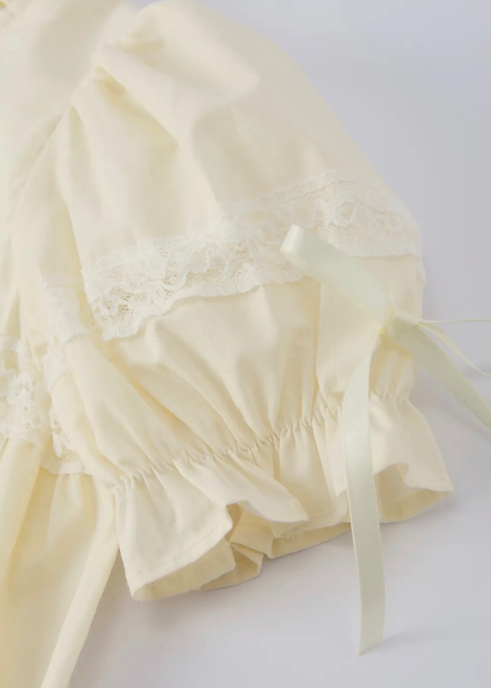 Rylee Faith Designs Embroidered Lace Girls Short Sleeved Dress