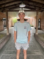 Burlebo Burlebo Adult SS Tee Tackle Shop Heather Sky Blue