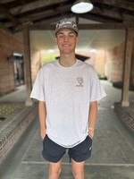 Burlebo Burlebo Adult SS Tee Fish Wild Heather Ash Grey