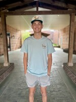 Burlebo Burlebo Adult SS Tee Flying Mallard Heather Sky Blue