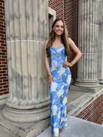 One and Only Collective Blue Sky Floral Maxi Dress