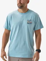 Burlebo Burlebo Adult SS Tee Tackle Shop Heather Sky Blue