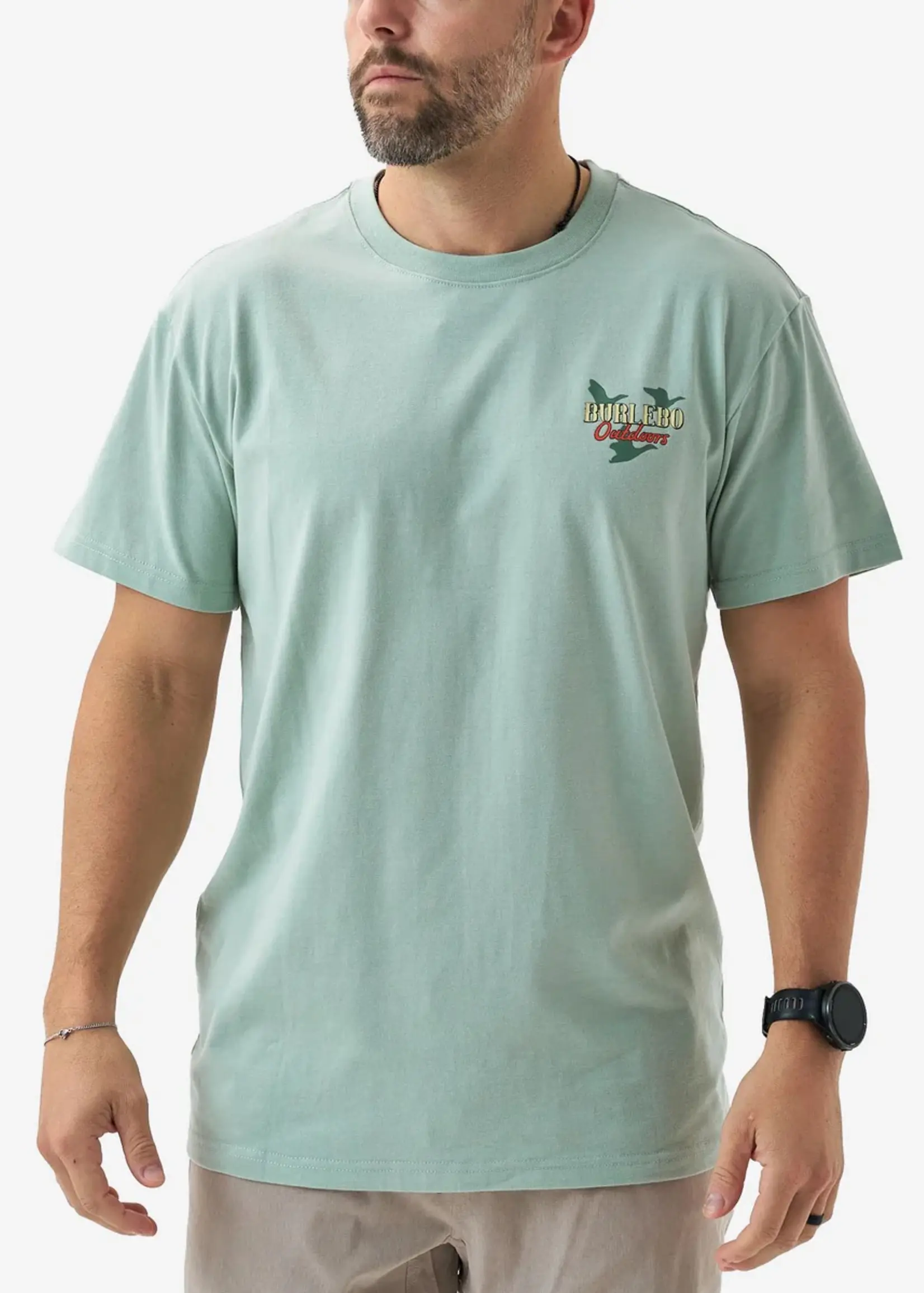 Burlebo Burlebo Adult SS Tee Field Companion Heather Sage