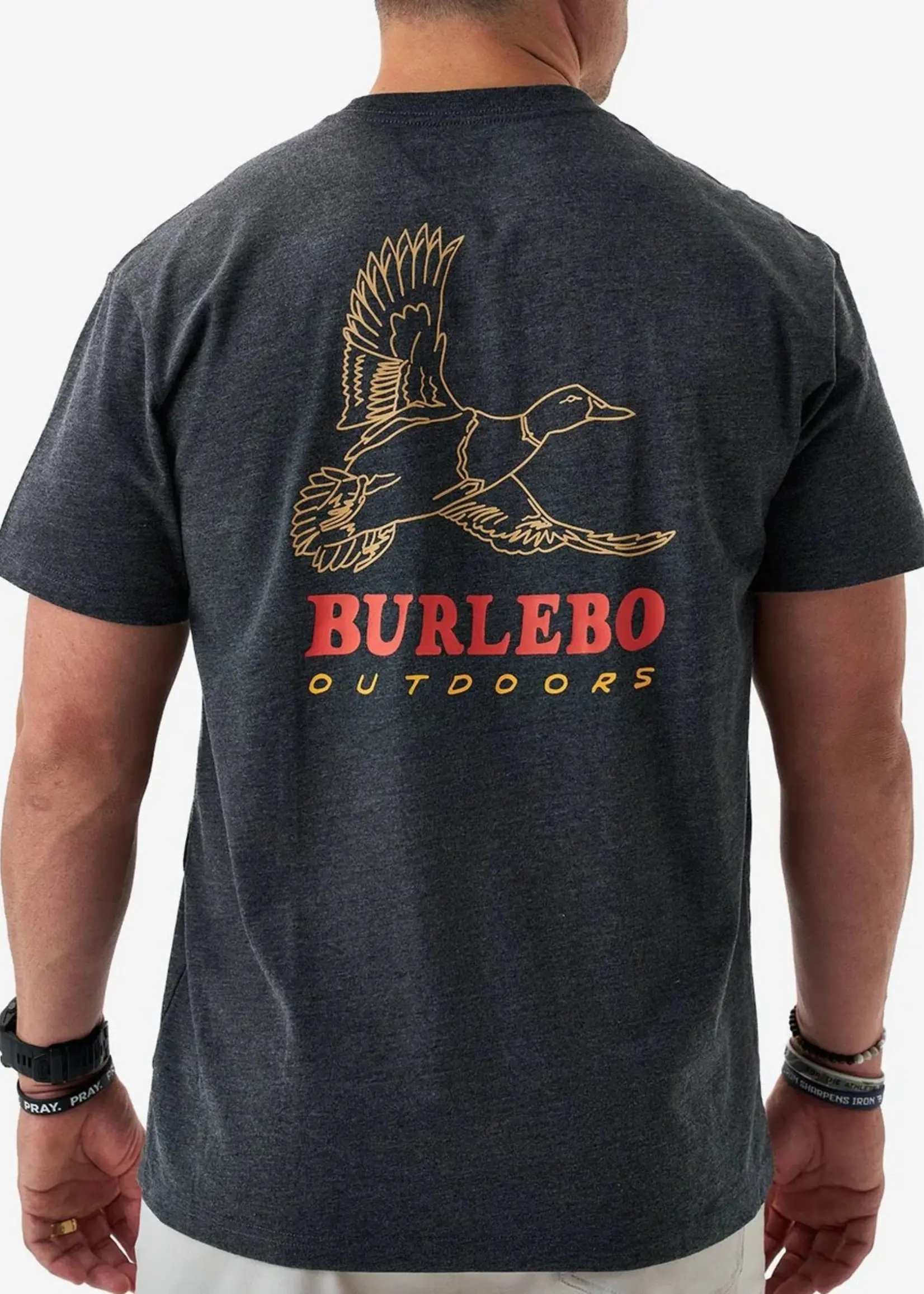 Burlebo Burlebo Adult SS Tee Duck Wild Heather Black