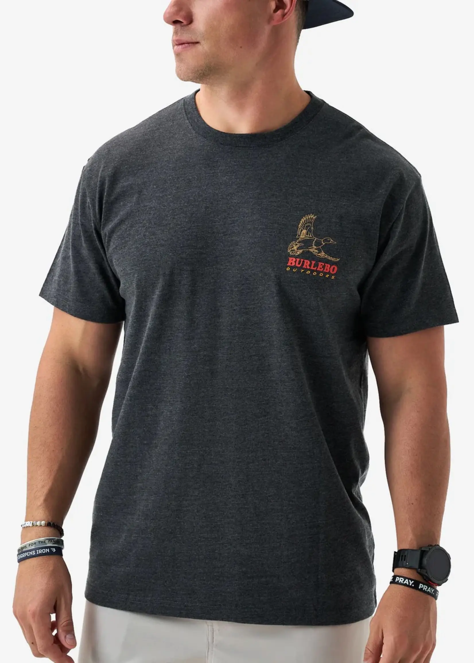 Burlebo Burlebo Adult SS Tee Duck Wild Heather Black