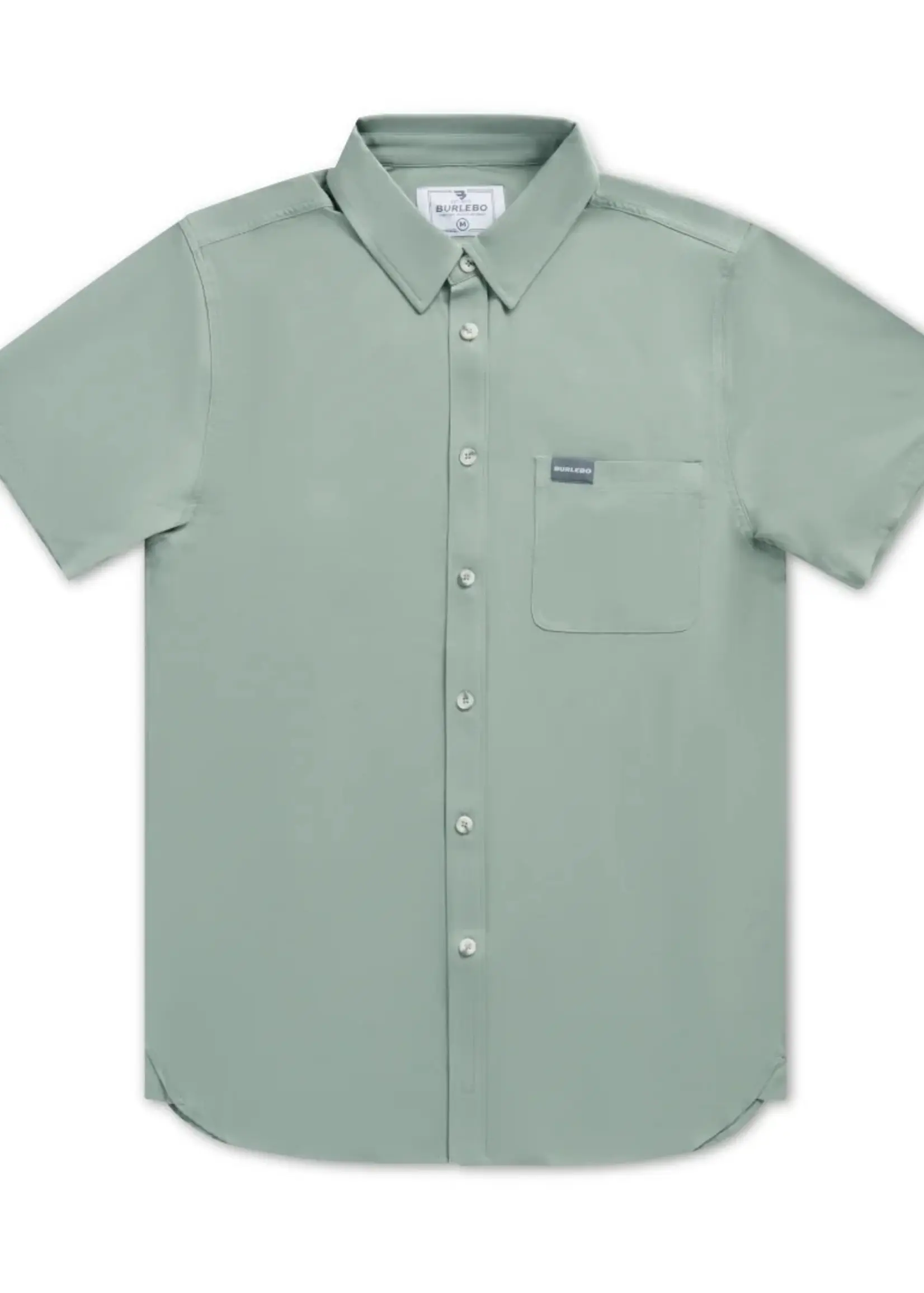Burlebo Burlebo Performance Button Up Sage