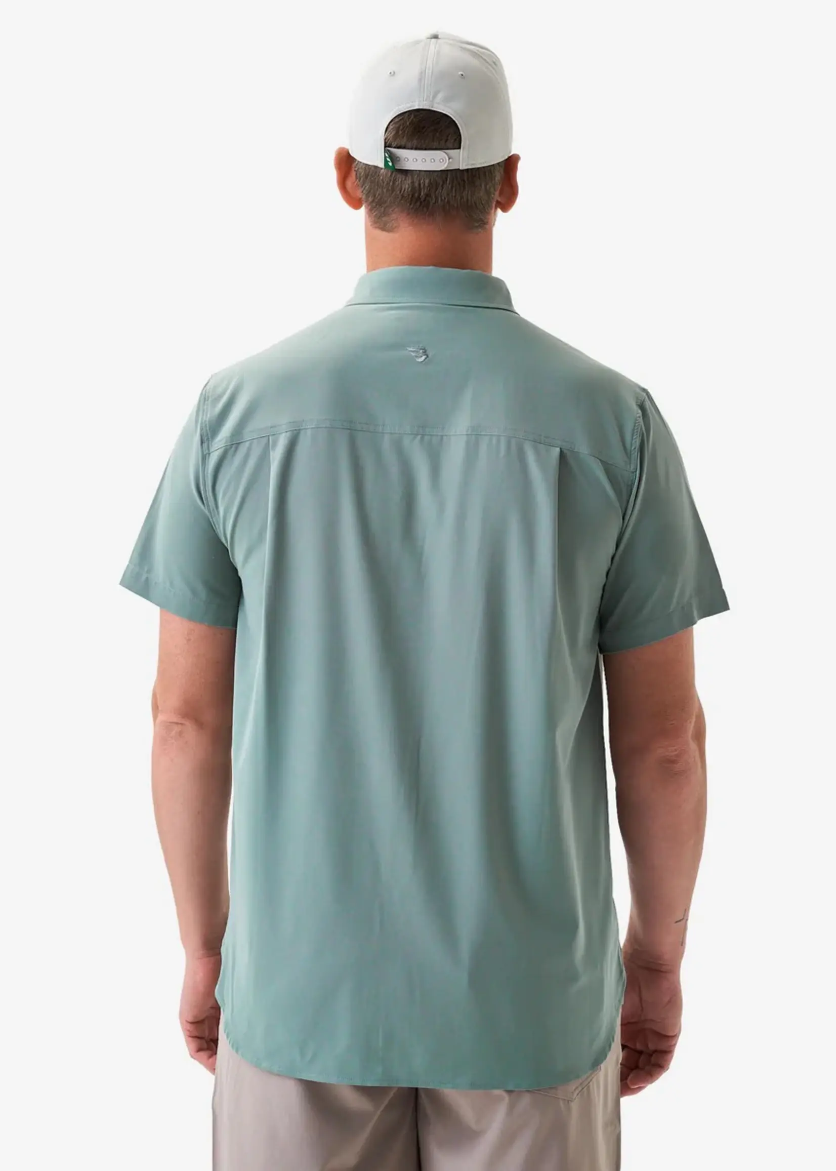 Burlebo Burlebo Performance Button Up Sage