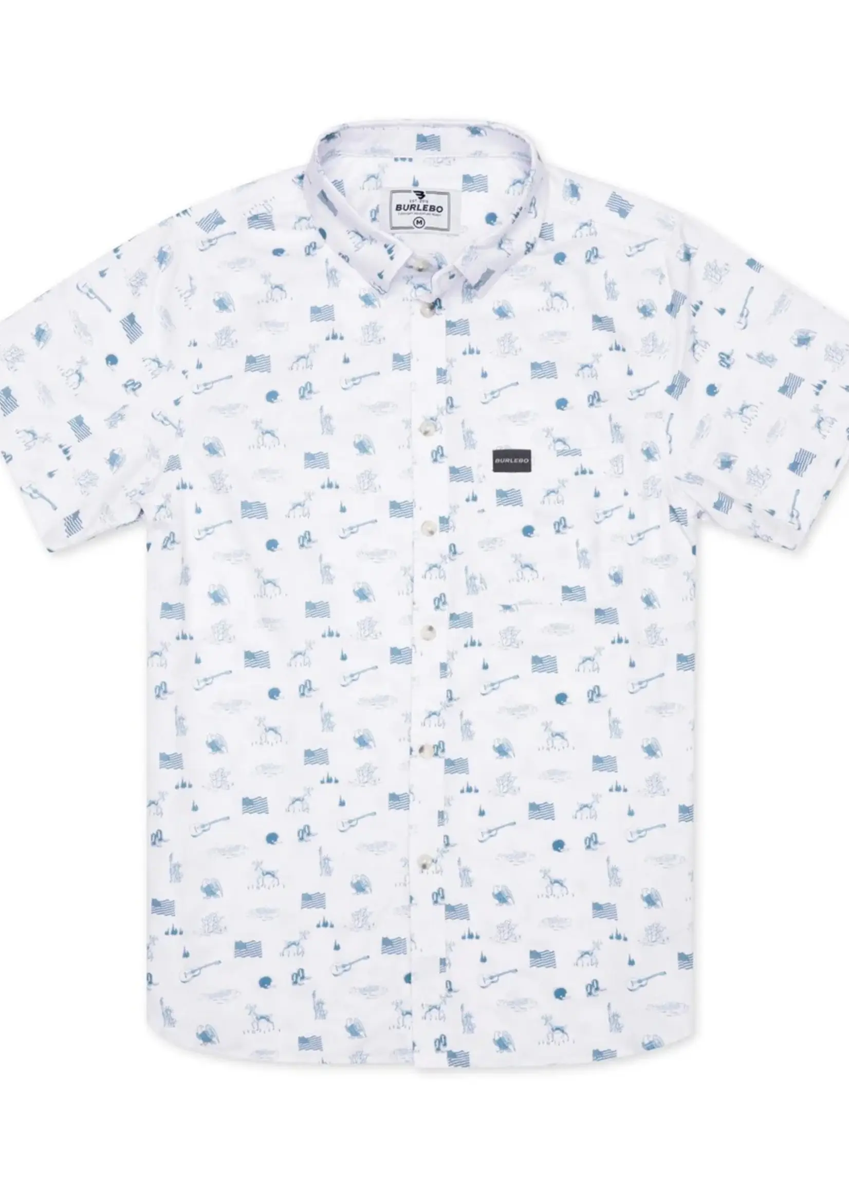 Burlebo Burlebo Performance Button Up Lone Star State