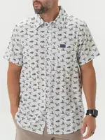 Burlebo Burlebo Performance Button Up Flying Mallard Ducks