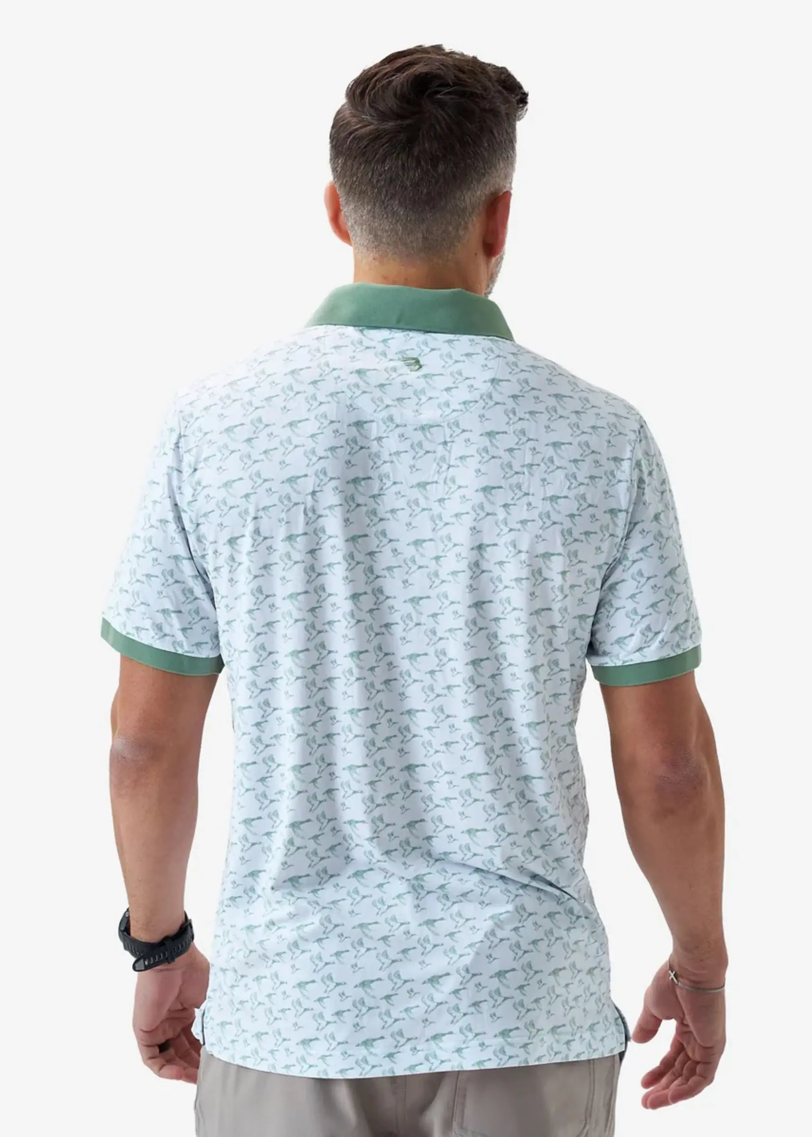 Burlebo Burlebo Performance Blade Collar Polo Duck Season