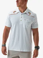 Burlebo Burlebo Pearl Snap Performance Polo Redfish