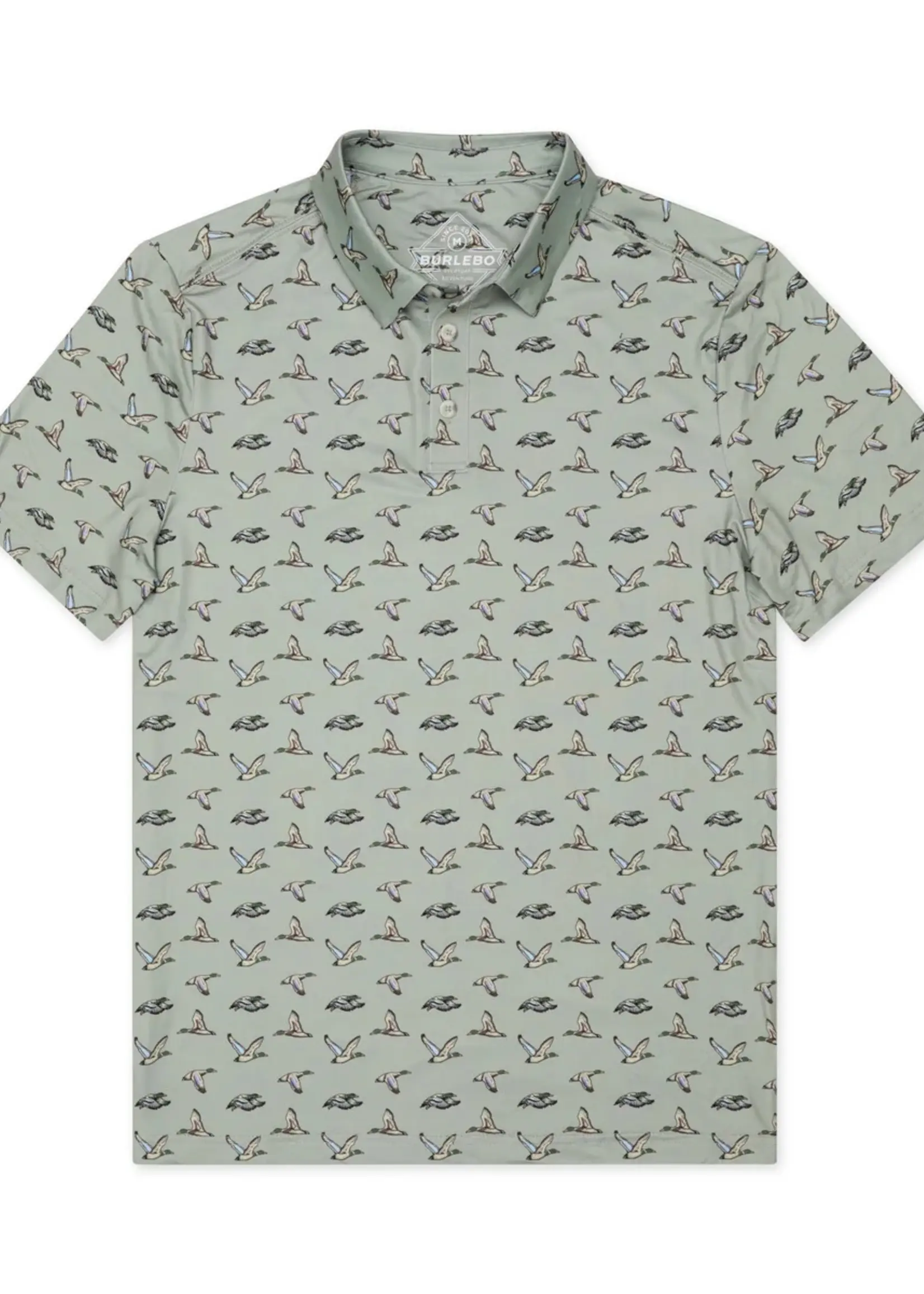 Burlebo Burlebo Performance Polo Flying Ducks Green