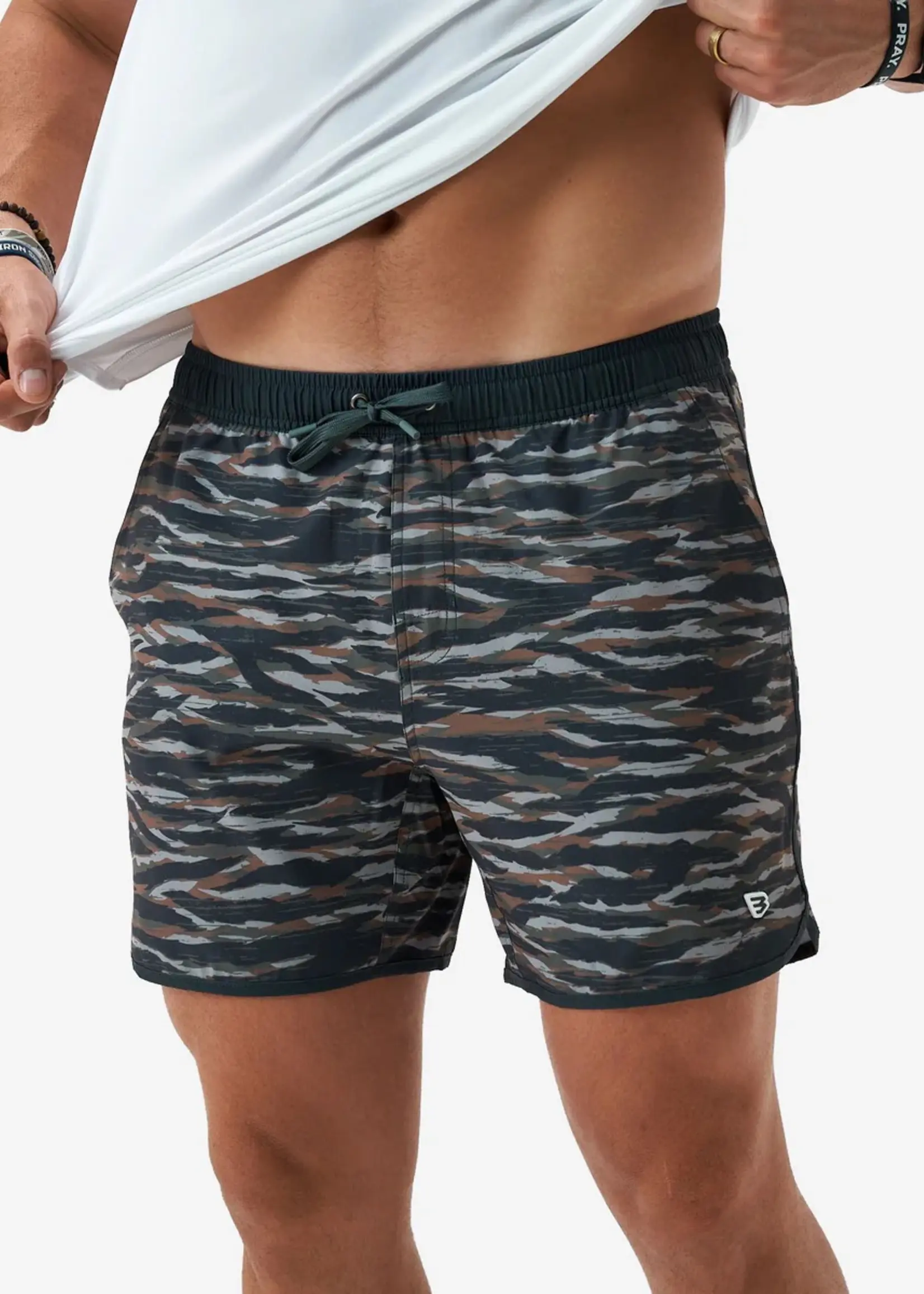 Burlebo Burlebo Swim Trunks Tiger Wetland Camo