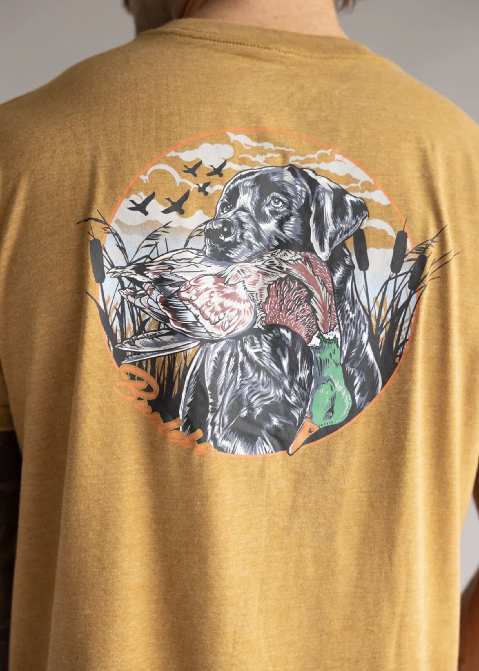 Burlebo Burlebo Adult SS Tee Duck Dog Light Brown
