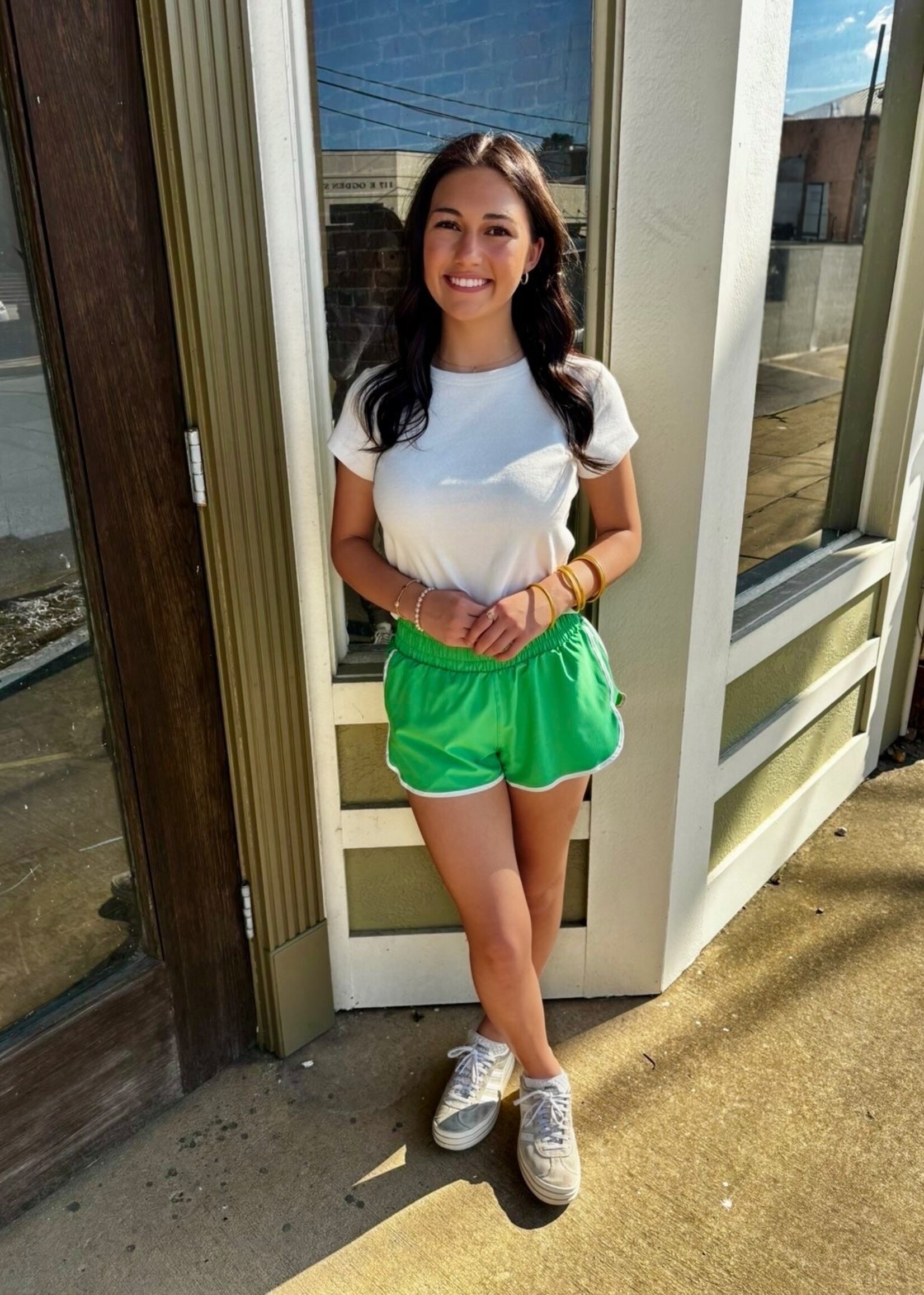 mono b Green Circuit Bound Active Shorts