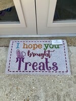 The Royal Standard I Hope You Brought Treats Coir Doormat