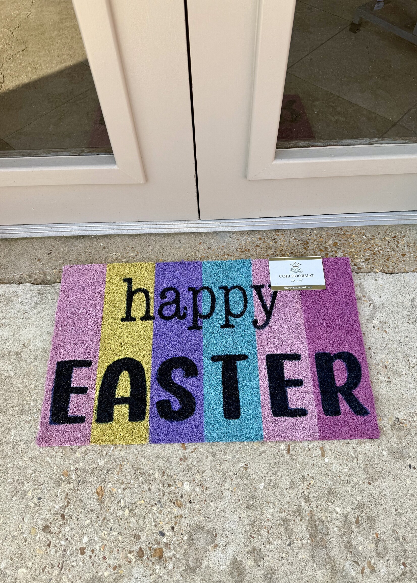 The Royal Standard Easter Stripe Coir Doormat
