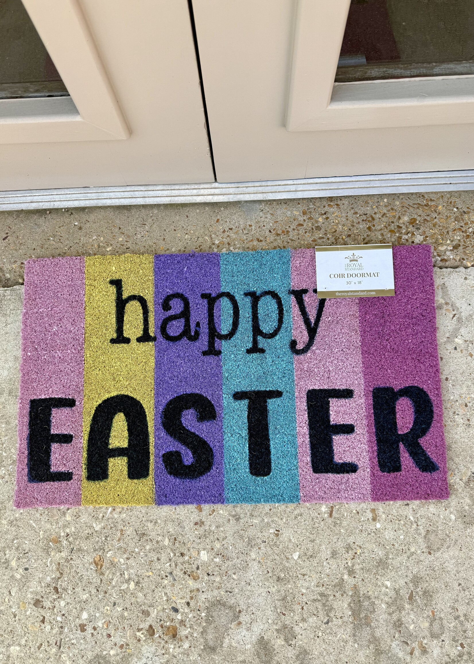 The Royal Standard Easter Stripe Coir Doormat