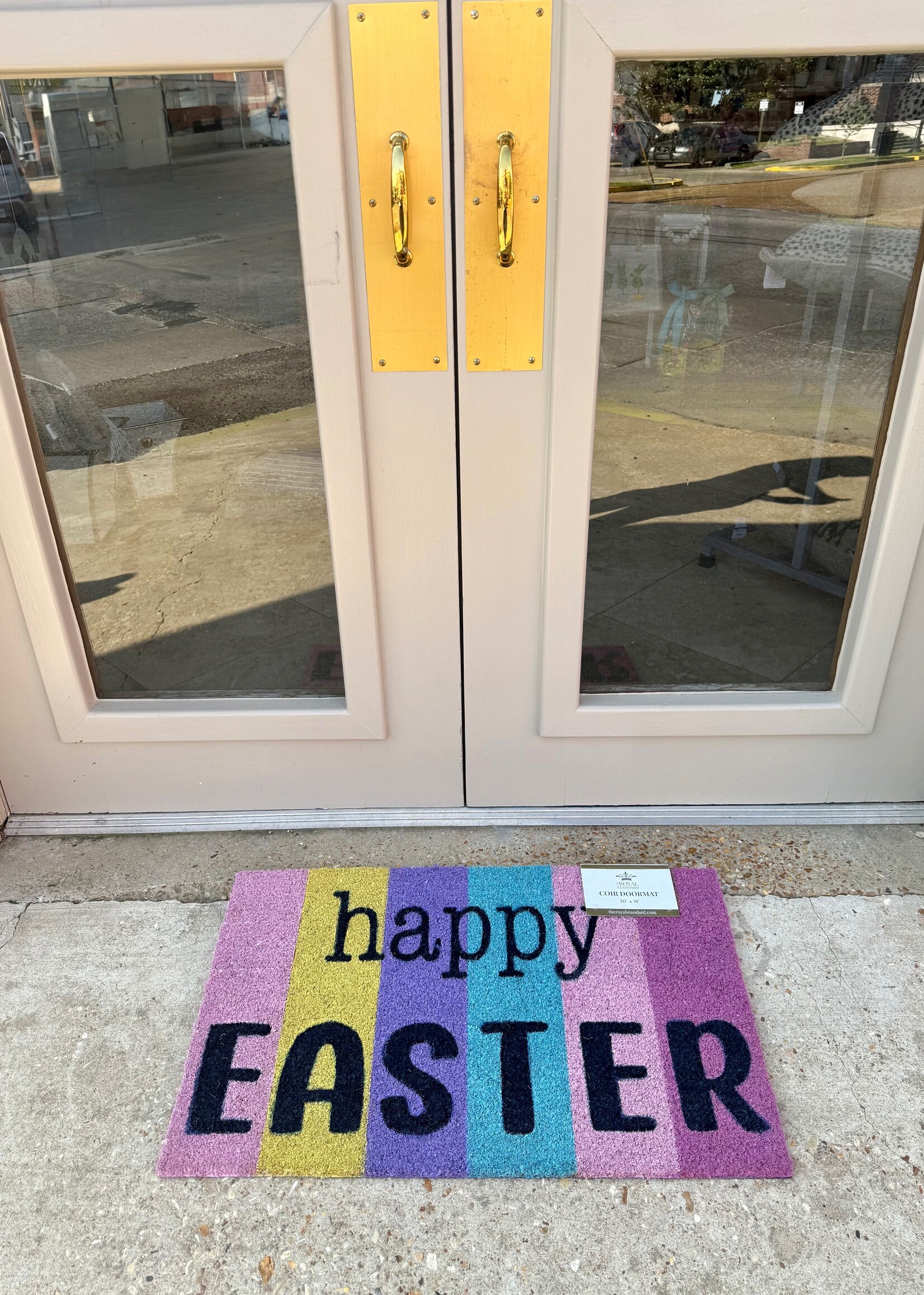 The Royal Standard Easter Stripe Coir Doormat