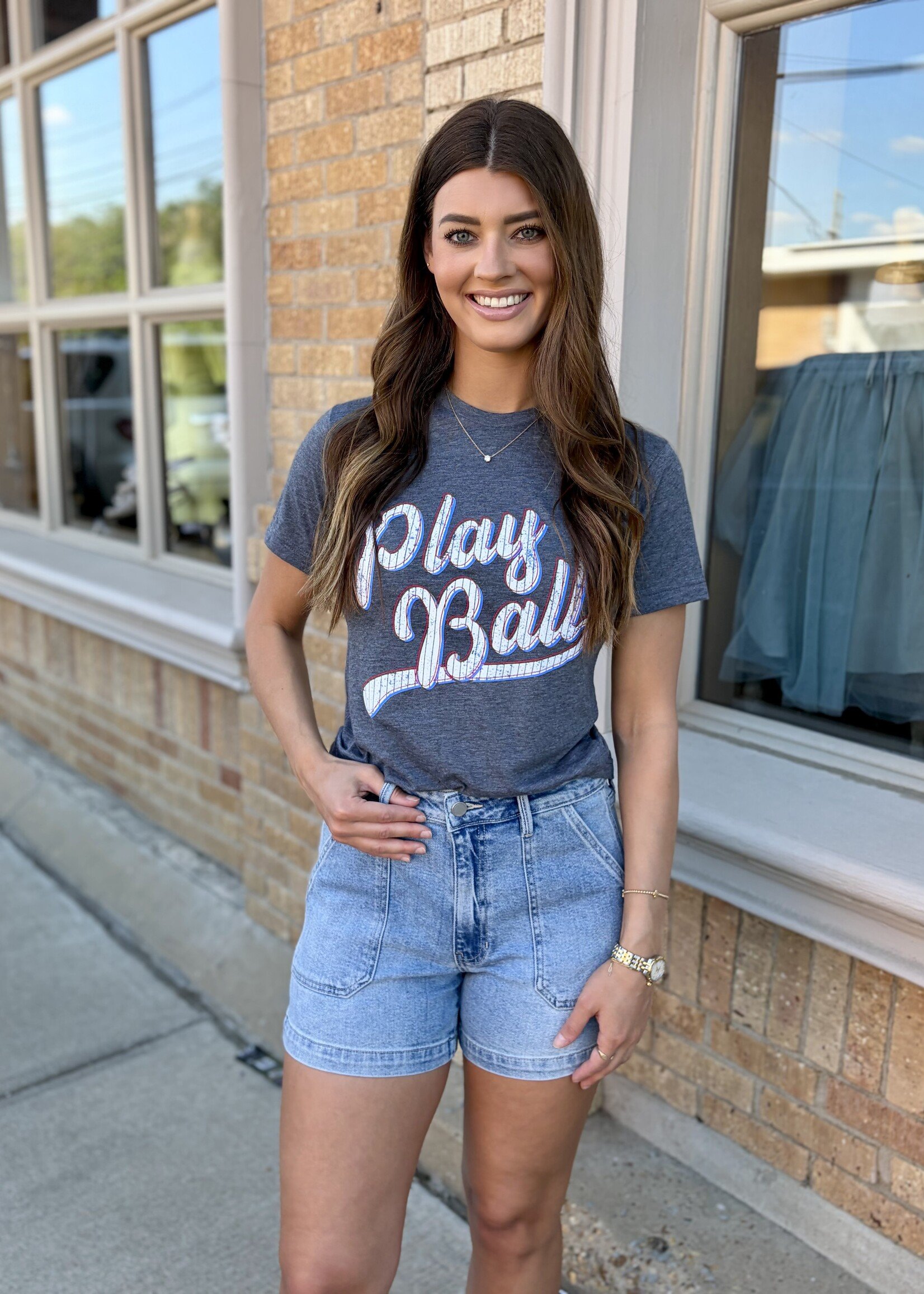 Pierce + Pine Play Ball Offset Tee