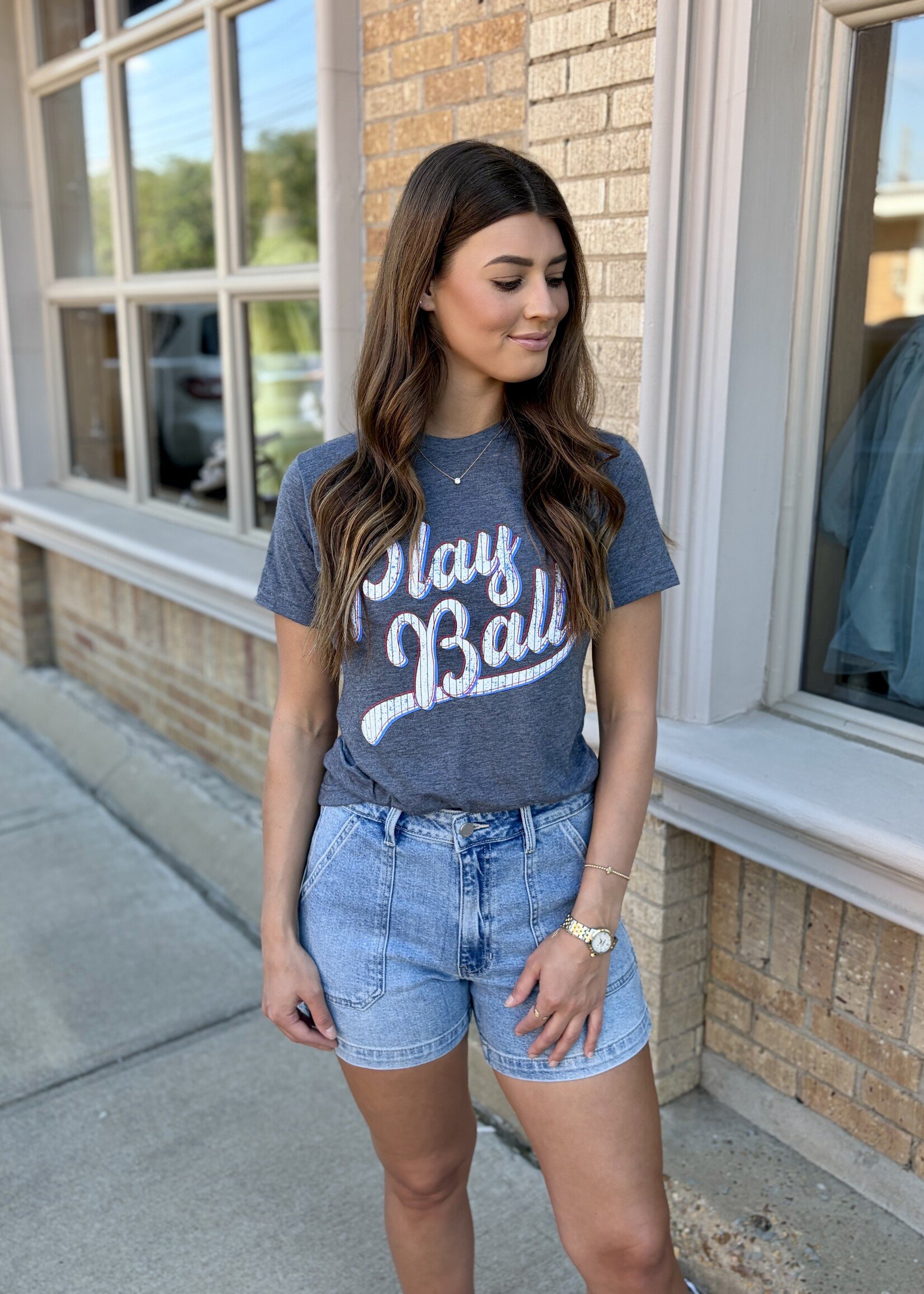 Pierce + Pine Play Ball Offset Tee