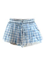 Bloom and Company Blue Gingham Butterfly Shorts