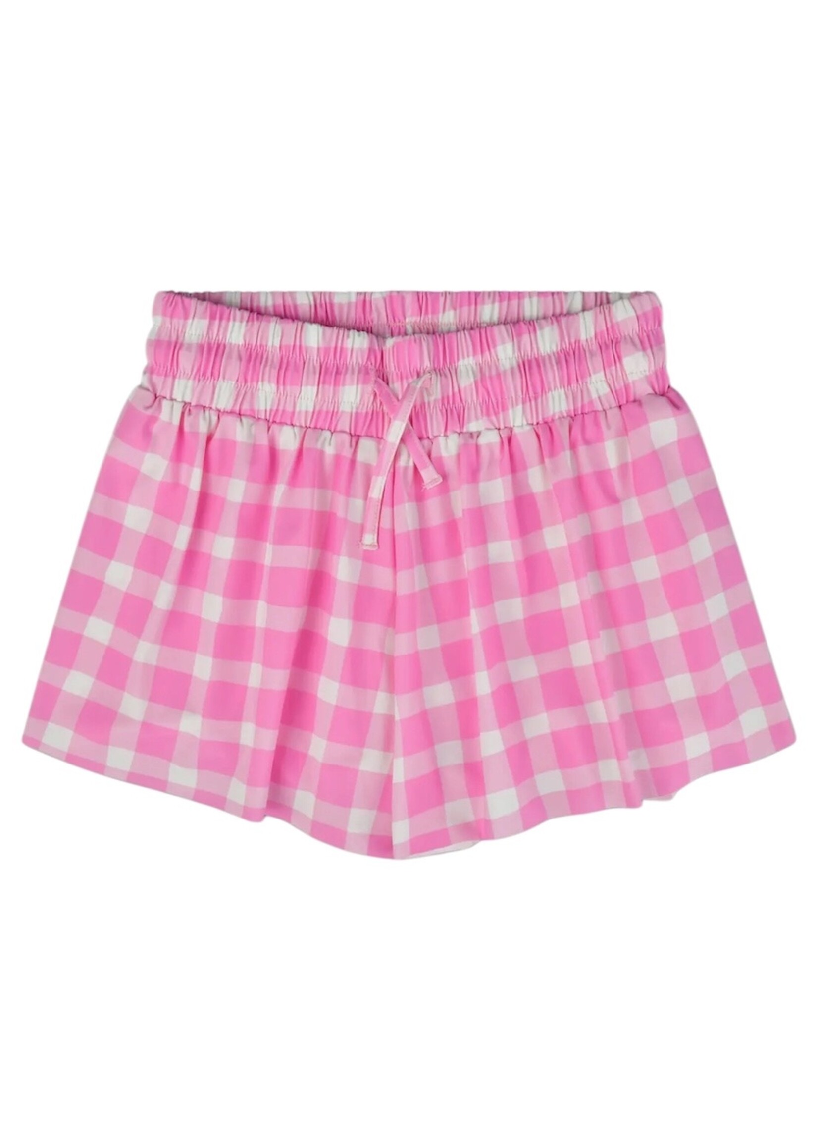 Bloom and Company Pink Gingham Butterfly Shorts