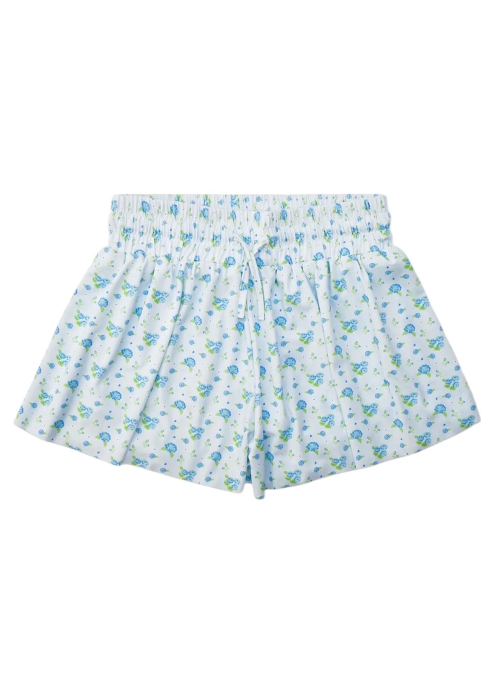 Bloom and Company Blue Floral Butterfly Shorts
